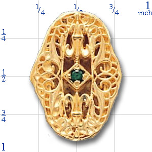 80799 Emerald Bracelet Slide 